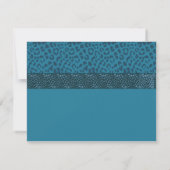 Blauwgroen LEOPARTPATRONISATIE Kaart (Achterkant)