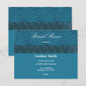 Blauwgroen LEOPARTPATRONISATIE Kaart (Voorkant / Achterkant)