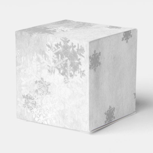 Blauwgroen Leuke Sneeuwman Favor Box Bedankdoosjes (Achterkant)