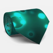 Blauwgroen licht stropdas (Opgerold)