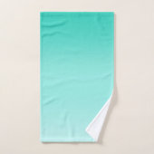 blauwgroen licht vers gegradueerd bad handdoek (Handdoek)