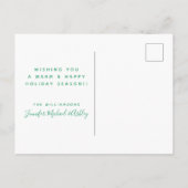 Blauwgroen lichtpatroon met heerlijk llamas briefkaart (Achterkant)