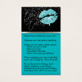 Blauwgroen liften - Hoe passen en tips toe Visitekaartje (Achterkant)