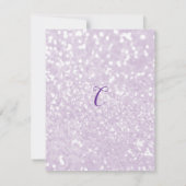 Blauwgroen lila lavendel marmer glitter Afstuderen Kaart (Achterkant)