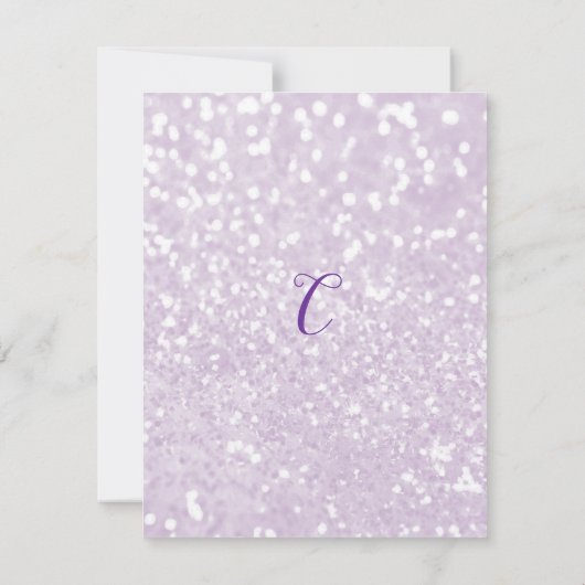 Blauwgroen lila lavendel marmer glitter Afstuderen Kaart (Achterkant)