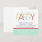 Blauwgroen Limoen Donkerroze feestdagUitnodiging Kaart (Voorkant / Achterkant)