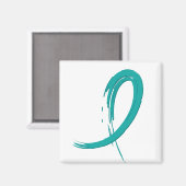 Blauwgroen lint A4 van de PCOS Magneet (Voorkant / Achterkant)