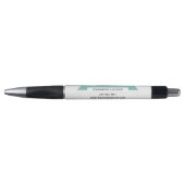 Blauwgroen lint Moderne eenvoudige zakelijke promo Pen (Voorkant)