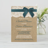 Blauwgroen lint op het Vrijgezellenfeest Kraft & L Kaart (Staand voorkant)