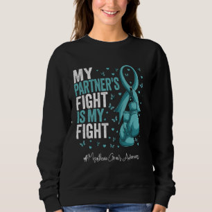 Blauwgroen lintpartner Myasthenia gravis Awareness Trui