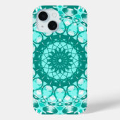 Blauwgroen Loopy Phone Case (Achterkant)