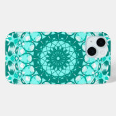Blauwgroen Loopy Phone Case (Achterkant (horizontaal))