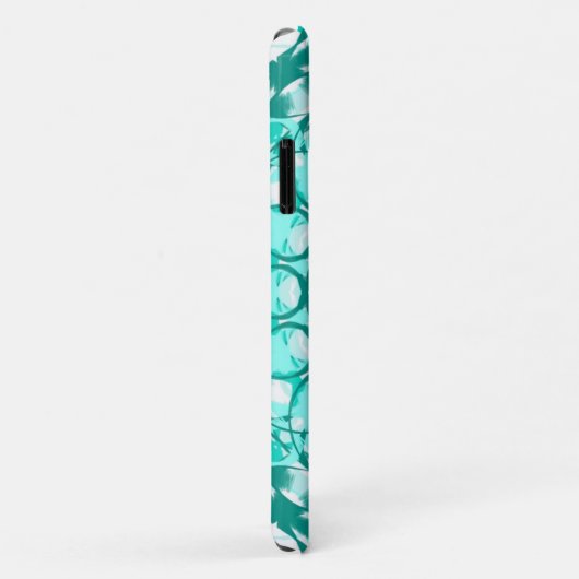 Blauwgroen Loopy Phone Case iPhone (Achterkant/rechts)