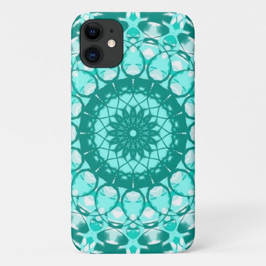 Blauwgroen Loopy Phone Case iPhone (Achterkant)