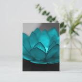 Blauwgroen Lotus Briefkaart (Staand voorkant)