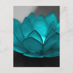 Blauwgroen Lotus Briefkaart