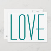 BLAUWGROEN LOVE BRIEFKAART (Voorkant / Achterkant)