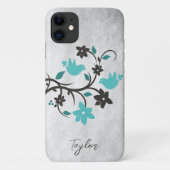 Blauwgroen Lovevogels - Aangepast Hoesje-Mate iPho Case-Mate iPhone Case (Achterkant)