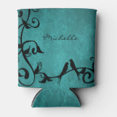 Blauwgroen Lovevogels - Aangepaste koeler (Voorkant)