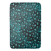 Blauwgroen luier- en zwartgelsplepels badmat (Voorkant Verticaal)