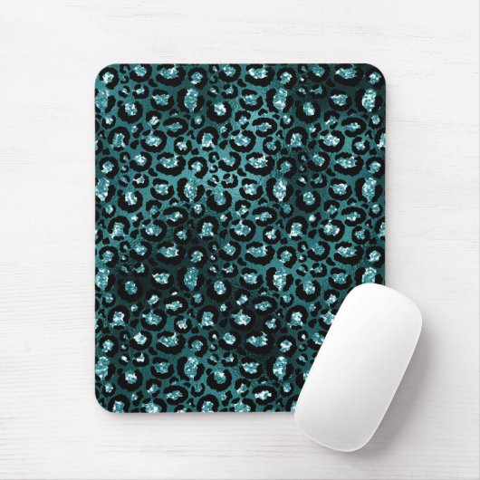 Blauwgroen luier- en zwartgelsplepels muismat (Met muis)