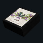 Blauwgroen  Luv Bird Paarse Cherry Blossom Branch Cadeaudoosje<br><div class="desc">Wedding Black Lacquer Keepomwille Custom Designer Specialized Jewelry Box of Memory Box Elegant Unique Wedding Jubileum kerstcadeaus of Valentijnsdag cadeaus</div>