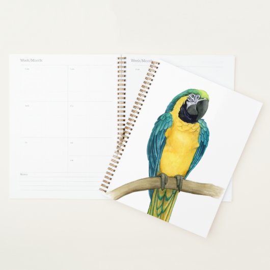 Blauwgroen Macaw Planner (Display)