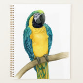 Blauwgroen Macaw Planner (Voorkant)