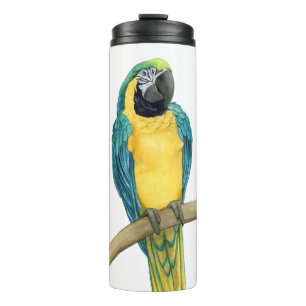Blauwgroen Macaw Thermosbeker