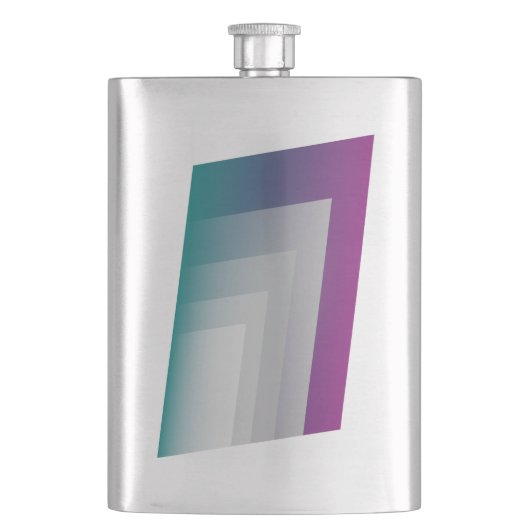 Blauwgroen magenta grijs flacon (Voorkant)
