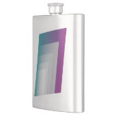 Blauwgroen magenta grijs flacon (Links)