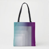 Blauwgroen magenta grijs tote bag (Voorkant)