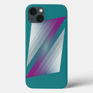 Blauwgroen magenta grijze driehoeken Case-Mate iPhone case