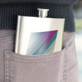 Blauwgroen magenta grijze driehoeken flacon (Voorbeeld)