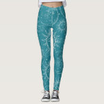 Blauwgroen Magic  Celestial Sun Moon Stars Leggings<br><div class="desc">Leggings</div>