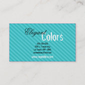 Blauwgroen make-up Artist Palette Brush Visitekaar Visitekaartje (Achterkant)