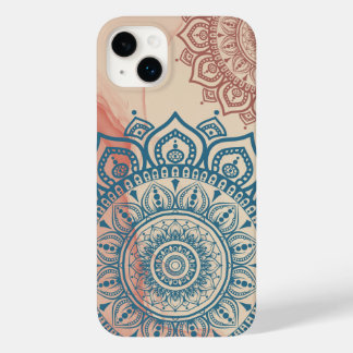 Blauwgroen Mandala Case-Mate iPhone 14 Plus Hoesje