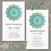 Blauwgroen Mandala Energy Healer Yoga Reiki Spa