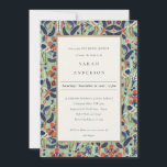 Blauwgroen marine Floral Peacock Vrijgezellenfees Kaart<br><div class="desc">Als u nog meer aanpassingen nodig hebt, kunt u mij op yellowfebstudio@gmail.com vrij klikken.</div>