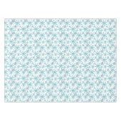 Blauwgroen marine Snowflake Pattern Holiday Tafelkleed (Voorkant (Horizontaal))