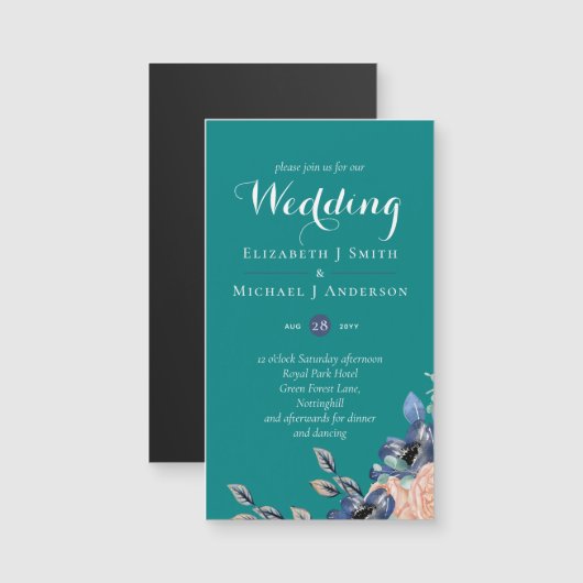 Blauwgroen marinesnooraalbruiningen (Voorkant / Achterkant)