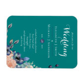 Blauwgroen marinesnooraalbruiningen magneet (Horizontaal)