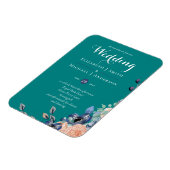 Blauwgroen marinesnooraalbruiningen magneet (Linkerzijde)