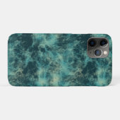 Blauwgroen Marmer Abstract Case-Mate iPhone Case (Achterkant (horizontaal))