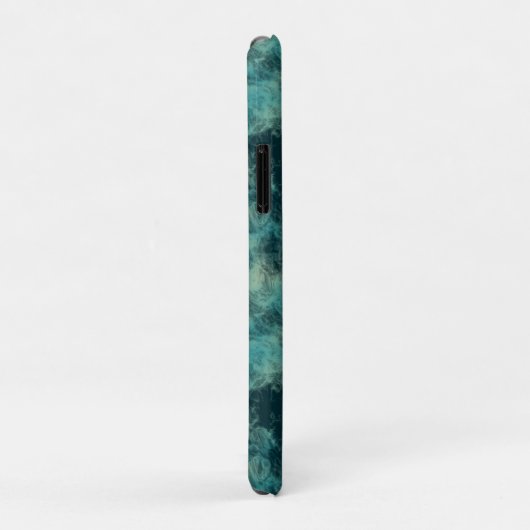 Blauwgroen Marmer Abstract Case-Mate iPhone Case (Achterkant/rechts)