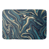 Blauwgroen marmer Blue Gold Marble #1 Badmat (Voorkant)