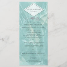 Blauwgroen marmer geometrische romantische kalligr