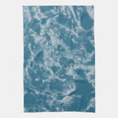 Blauwgroen marmer theedoek (Verticaal)