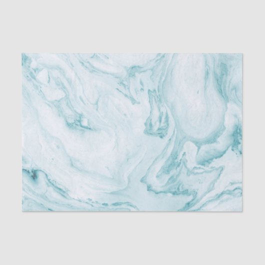 Blauwgroen marmer tissuepapier (Voorkant)