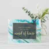 Blauwgroen marmer zal je zijn als mijn dienstmeisj (Staand voorkant)